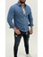 Aidan Denim Mavi Black Vintage Classic Kot Erkek Jean Gömlek 2
