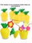Resveq Ananas Hawaii Luau Aloha Pipetli Içecek Kabı Bardak 10X13 cm 1 Adet 1
