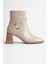 Vera Kadın Bej Topuklu Bot 1