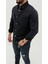 Aidan Denim Mavi Black Vintage Classic Kot Erkek Jean Gömlek 4