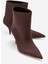 Nuvıa Kahverengi Süet Sivri Burunlu Kadın Topuklu Bot 1