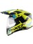 X-Cross X1 Dual Visor Kask Neon Sarı-Mavi 2