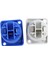 10PCS NAC3MPA-1 NAC3MPB-1 Güç Hoparlör Panel Soketi Mavi Güç 20A Aşamalı LED Aydınlatma Ses 3 Pin Soket, Giriş (Yurt Dışından) 2