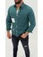 Jayden Classic Denim Black Dıgıtal Baskılı Vintage Jean Erkek Gömlek 1