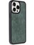 iPhone 15 Pro Kılıf Aras Deri Kapak - Koyu Yeşil 2