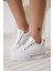 Alice Beyaz Kadın Gizli Topuklu Sneaker 3