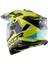 X-Cross X1 Dual Visor Kask Neon Sarı-Mavi 3