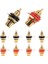 10PCS/LOT Rca Konektör Altın Kaplama Dişi Jak Soketi Lehim Tel Konektörü Rca Panel Montaj Şasisi (Yurt Dışından) 2