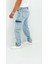 Martin Denim Premium Baggy Kargo Cep Mavi Kot Erkek Jean Pantolon 3