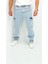 Martin Denim Premium Baggy Kargo Cep Mavi Kot Erkek Jean Pantolon 5