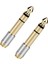 2pcs 6.35MM Ila 3.5mm Dönüştürücüler 1/4 Inç Erkek 1/8 Inç Dişi 6.35 Ila 3,5 Jak Kulaklık Ses Adaptör Konnektör Fişi (Yurt Dışından) 5