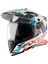 X-Cross X1 Dual Visor Kask Beyaz-Kırmızı 1