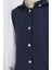 Kapitone Kumaş Boydan Düğmeli Yelek 0186A-01 Lacivert 3
