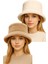 Kadın Ayarlanabilir Peluş Bucket Kova Şapka 2'li Set 5