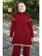 Triko Fermuar Yakalı Tunik Pantolon Ikili Takım 1061-01 Bordo 3