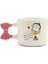 Öğretmenim Canım Benim Canım Benim! El Yapımı Krem Parlak Kurdele Kulp Kupa - El Işçiliği Hediyelik Kupa Bardak Mug 1