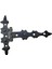 Antika Tarz Dekoratif Pirinç Yıldız Kuyruklu Menteşe - 85X110 Mm, Oksit 1