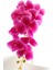 Yapay Islak Orkide Çiçeği Baskılı Tek Dal 100 cm Fuşya 4