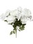 Yapay Çiçek Garnitürlü Lüx 5li Gül Buketi 11 Dal 42 cm Pastel Beyaz 1