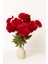 Yapay Çiçek Garnitürlü Lüx 5li Gül Buketi 11 Dal 42 cm Kırmızı 3