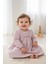 Robası Sıra Çiçekli Bebe Kız Elbise 1