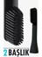 Nylon & Silicone Head 4 Şarjlı Diş Fırçası Başlığı Black 4