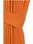 Petek Dokulu Kadife Dokuma Normal (1 x 2.5)Pileli Fon Perde (Oranj) 2