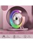 Masaüstü Vantilatör USB Şarjlı Rgb LED Işıklı 3 Kademeli 180° Ayarlanabilir Soğutucu Fan Pembe 1