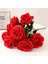 Yapay 10LU Lüx Iri Gül Demeti Kırmızı 1