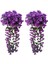 Yapay Çiçek Sarkan Menekşe Balkon,duvar Süsü 70 cm Acık Mor 1 Adet 3