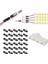 30 Pack Çift - Tel Eklenti Konnektörü, Takılabilir 2/3/4 Pin 4 Yolu LED Tel Konektörleri Düşük Voltajlı Tel Konektörler (Yurt Dışından) 1