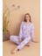 Desenli Kadın Pijama Takımı 1350 3