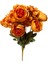Yapay Çiçek Şakayık Ortancalı Gül Buketi 5li Turuncu 1