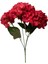 Yapay Lüx 5 Dallı Islak Ortanca Demeti 45 cm Kırmızı 1