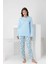 Desenli Kadın Pijama Takımı 3102 2