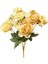Yapay Çiçek Şakayık Ortancalı Gül Buketi 5li Acık Pastel 1