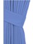 Petek Dokulu Kadife Dokuma Normal (1 x 2.5)Pileli Fon Perde (Indigo Mavi) 2