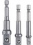Hex Plus Lokma Adaptörü 3 Parça Set 1/4-3/8-1/2 mm DMX4712 1
