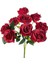 Yapay Çiçek 10 Gül Büyük Boy Demet 40CM Bordo 1