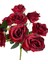 Yapay Çiçek 10 Gül Büyük Boy Demet 40CM Bordo 2