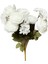 Yapay Çiçek Şakayık Ortancalı Gül Buketi 5li Beyaz 1