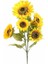 Yapay Çiçek Ayçiçeği Sarı Sunflower Dekoratif Çiçek 105CM Dev Ay Çiçeği 5 Kafalı 2