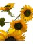Yapay Çiçek Ayçiçeği Sarı Sunflower Dekoratif Çiçek 105CM Dev Ay Çiçeği 5 Kafalı 7