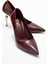 Hudson Bordo Baskı Kadın Topuklu Ayakkabı 1