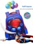 Yeni Ilkokul Çantası 1-3-6 Sınıf Marvel Örümcek Adam Çocuk Okul Çantası Omuz Yükünü Azaltma ve Omurga Koruması 3D Üç Boyutlu Desen (Yurt Dışından) 4
