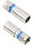 30PCS Rg6 F Sıkıştırma Konnektörü Rf Tel Konektörü Lehimsiz Adaptör Mavisi (Yurt Dışından) 4