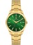 Davıd Guner Sarı Kaplamalı Yeşil Kadranlı Erkek Kol Saati DG-8754GA-B10 5