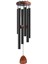 Siyah Metal Windchime Alüminyum Rüzgar Çantası Rüzgar Çanları 6 Çubuk Çanlar Ev Dekorasyon Zanaat Açık Bahçe Veranda (Yurt Dışından) 1