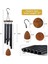 Siyah Metal Windchime Alüminyum Rüzgar Çantası Rüzgar Çanları 6 Çubuk Çanlar Ev Dekorasyon Zanaat Açık Bahçe Veranda (Yurt Dışından) 5