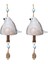 2pcs Kuş Şarkısı Kuş Şarkısı Çan Rüzgar Çiğnence Kuş Şarkısı Çan Bahçe Dekor Asılı Rustik Rüzgar Zilleri Çenen Parçaları, D (Yurt Dışından) 1